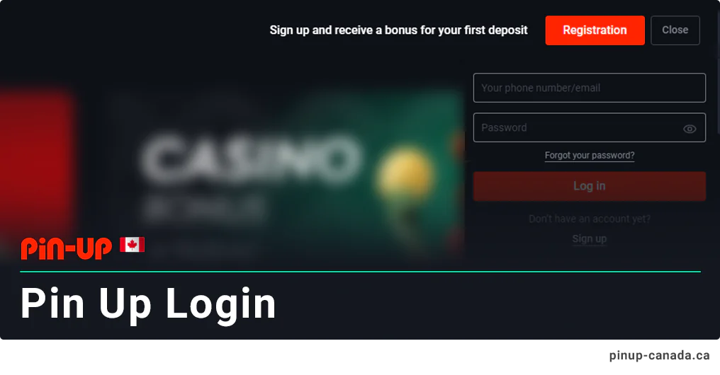 How to Log In at Pin Up Canada - Instruction