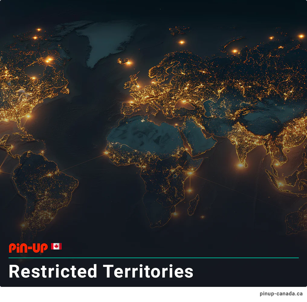 Countries and Territories that restricted from using Pin Up Services