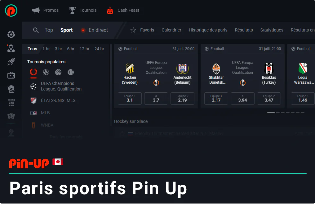 À propos des paris sportifs Pin Up