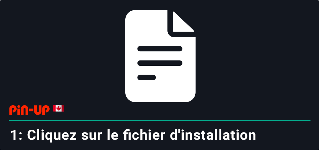 Cliquez sur le fichier d'installation pour lancer l'installation de Pin Up pour iOS