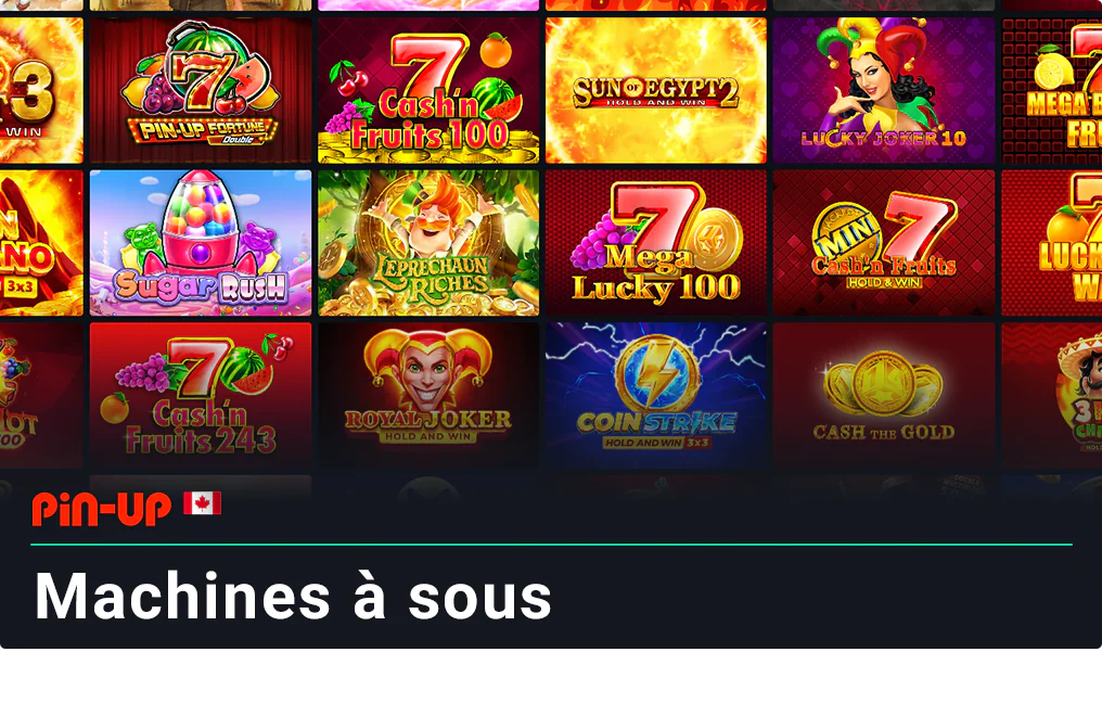 Pin Up Casino propose plus de 5 000 machines à sous de casino