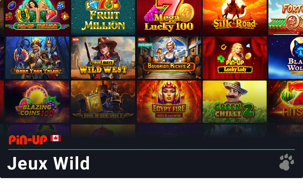 Wild Slots - Machines à sous de casino avec symboles Wild - Pin Up Canada