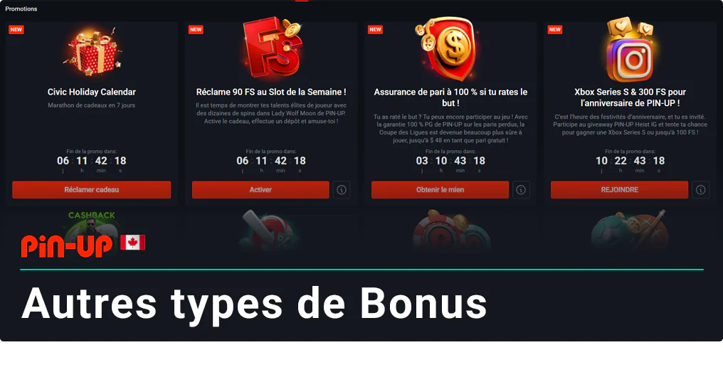 You can check other Pin Up Bonuses at the 'Promo' Page