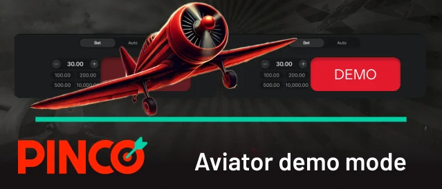 You can play Pinco Aviator demo mode