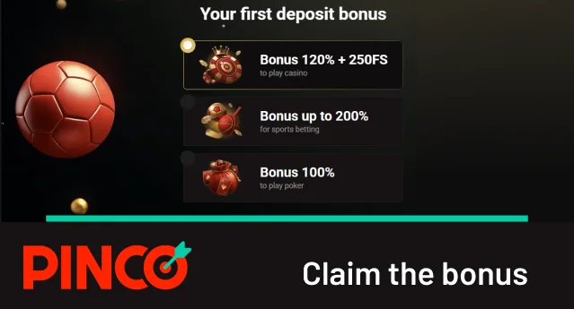 Claim the Pinco first deposit bonus
