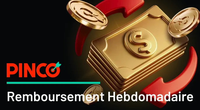 Obtenez un bonus hebdomadaire en cashback grâce à ce bonus spécial Pinco