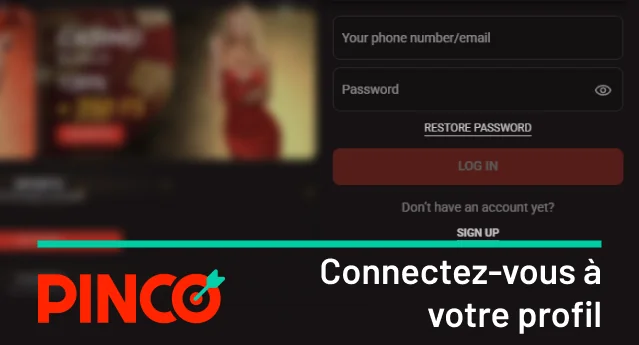 Connectez-vous à votre profil personnel Pinco