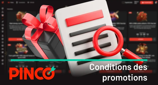 Conditions générales des bonus et promotions Pinco
