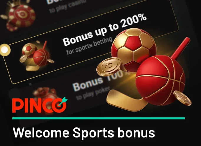 The welcome Pinco betting bonus up to C$7,500