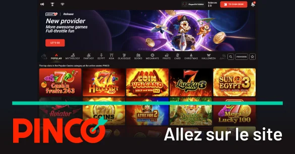Rendez-vous sur le site mobile de Pinco