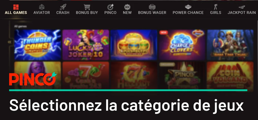 Dans le lobby d’un casino Pinco