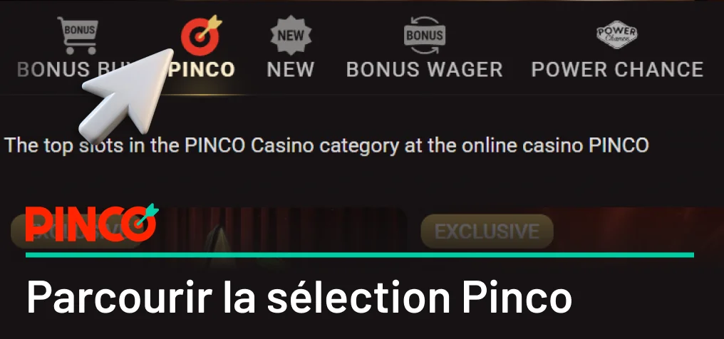 Recherchez-la dans la sélection Pinco