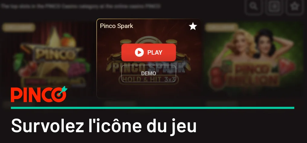 Pinco le jeu que vous avez choisi