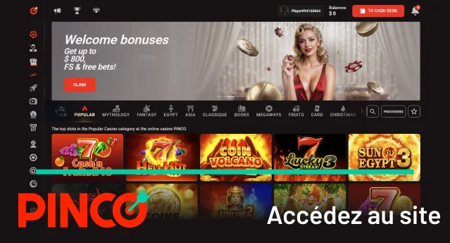 Accédez au site officiel de Pinco