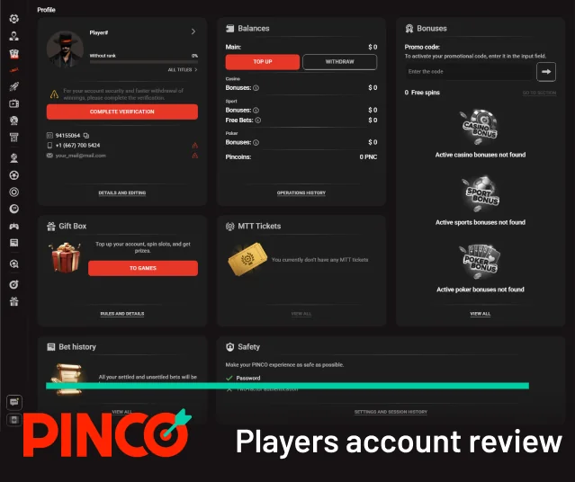 Pinco Canada Account Review