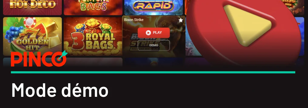 fonctionnalité Pinco qui vous permet de tester le processus