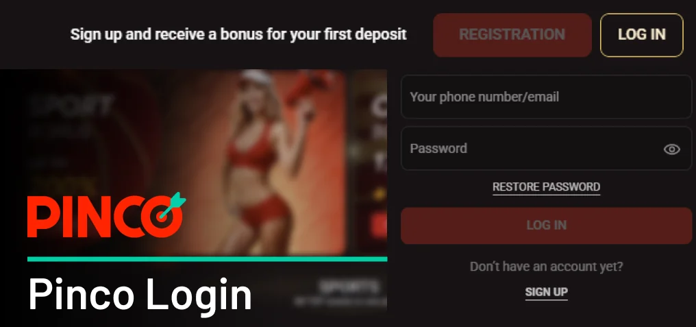 How to Log In at Pinco Canada - Instruction