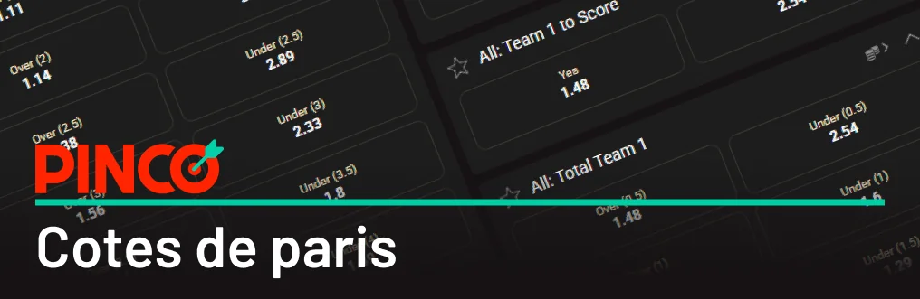 Choisissez parmi les formats de cotes de paris les plus populaires sur