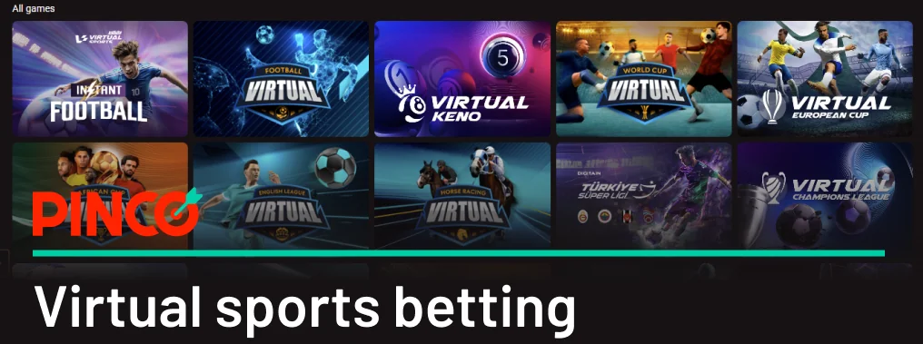 Pinco betting on v-sports