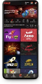 Page d'accueil de l'application Pinco