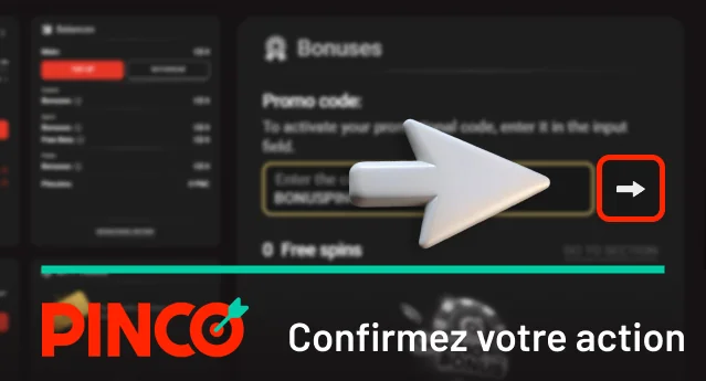 Pinco confirmer votre action