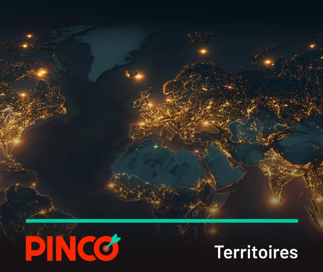 Pays et territoires soumis à des restrictions d'utilisation des services Pinco